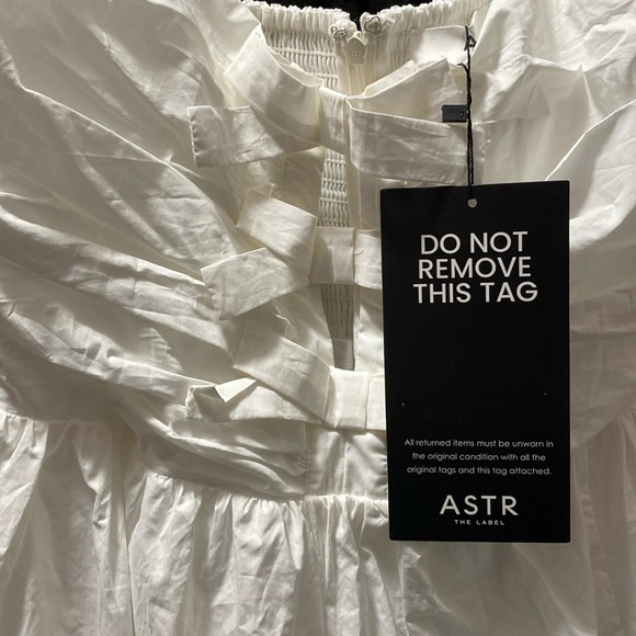 ASTR the Label Helia Sleeveless A-Line Dress White New - Picture 7 of 9